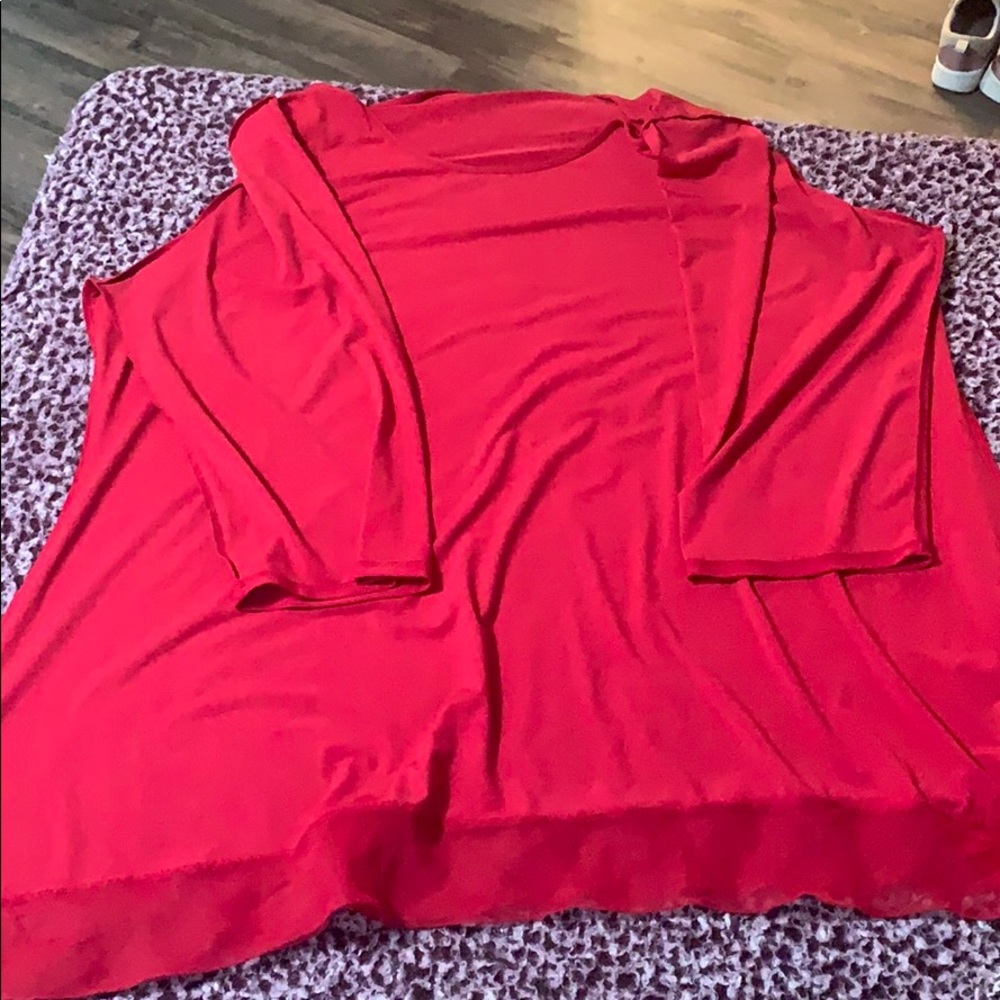 Cato red long sleeve light material